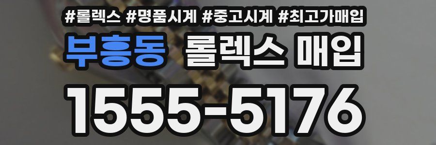 부흥동 롤렉스 매입