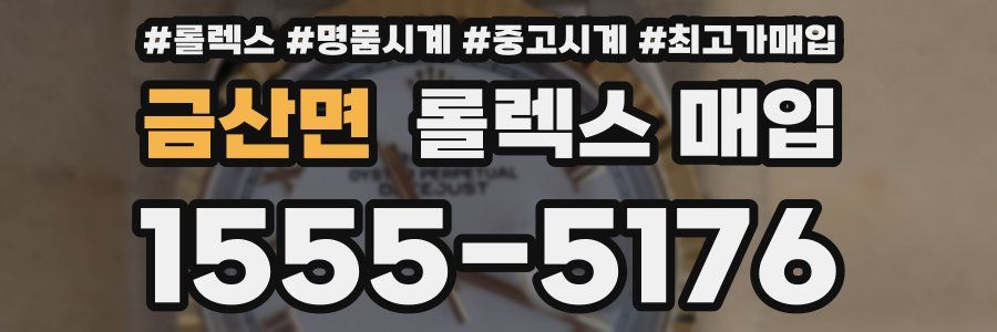 금산면 롤렉스 매입