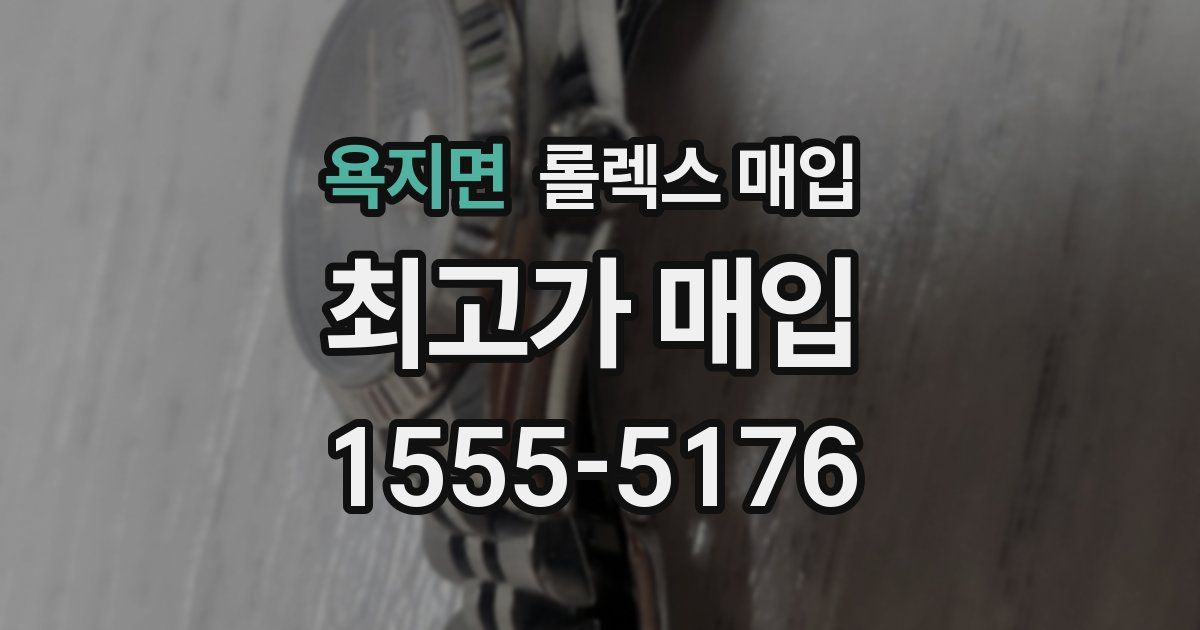 욕지면 롤렉스 매입