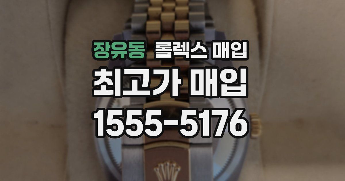 장유동 롤렉스 매입