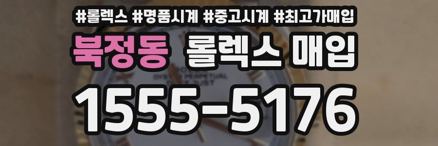 북정동 롤렉스 매입