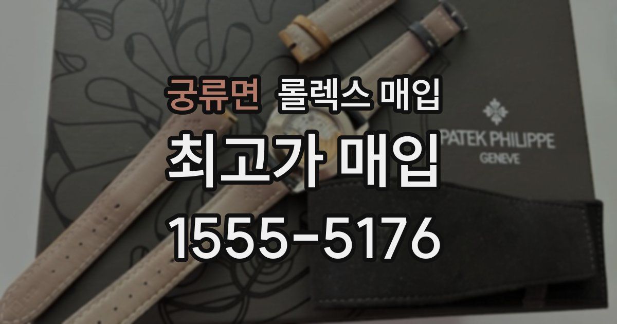 궁류면 롤렉스 매입