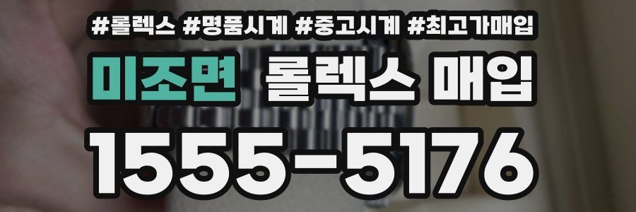 미조면 롤렉스 매입