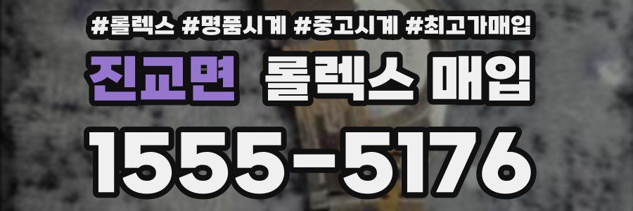 진교면 롤렉스 매입