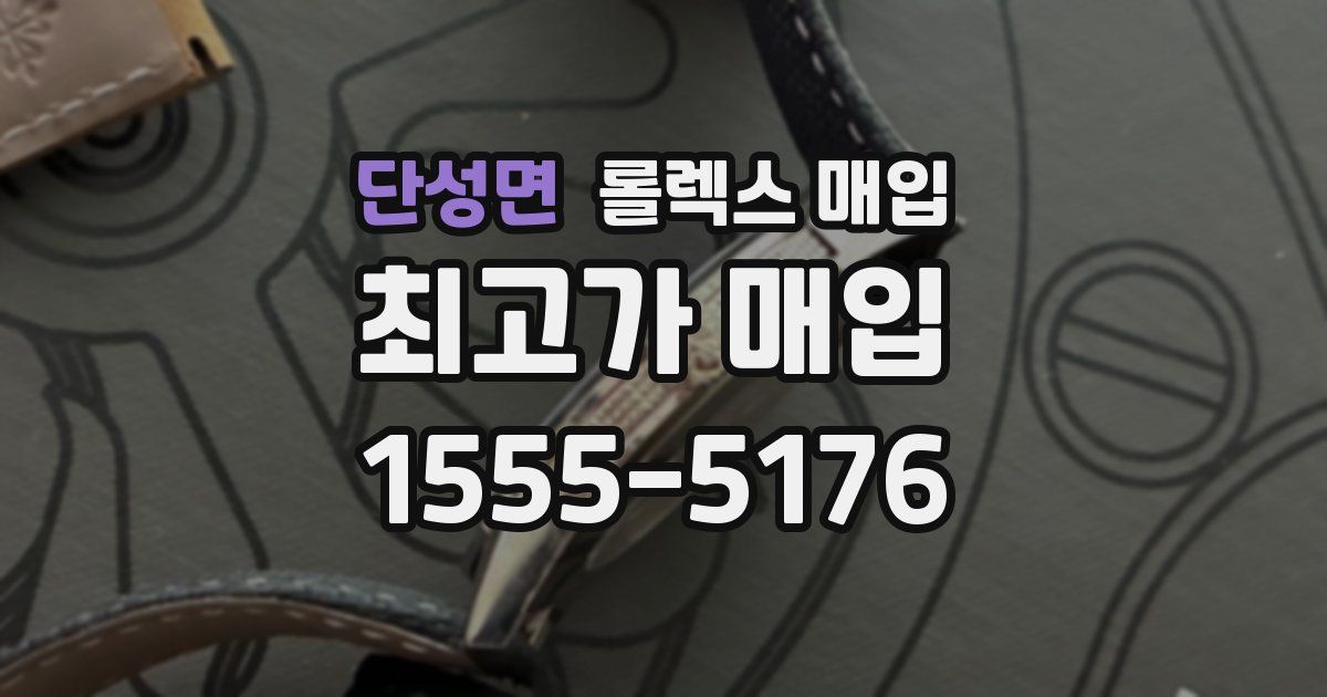 단성면 롤렉스 매입