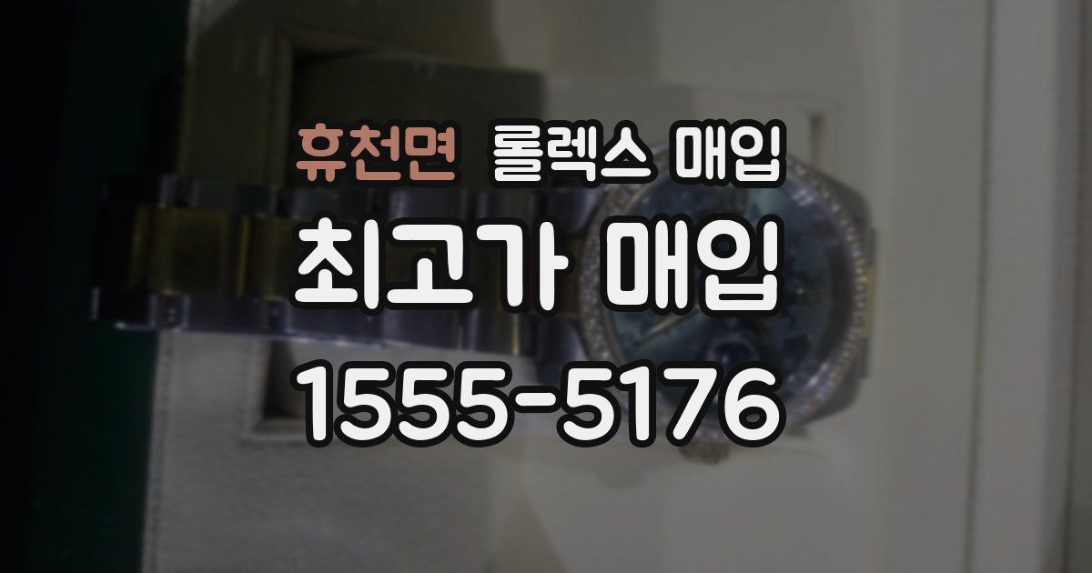 휴천면 롤렉스 매입