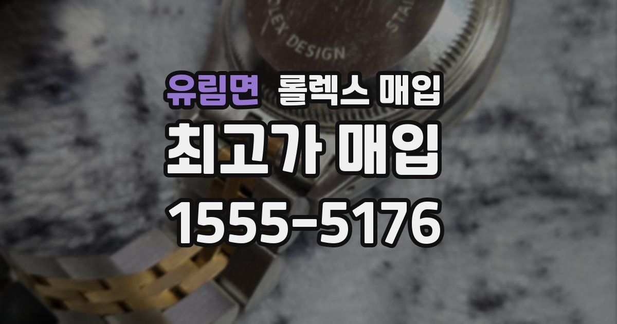 유림면 롤렉스 매입