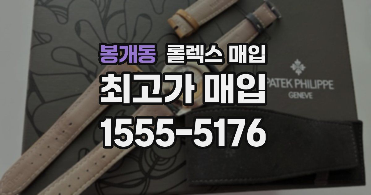 봉개동 롤렉스 매입