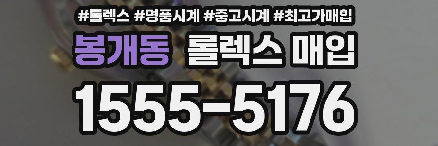 봉개동 롤렉스 매입