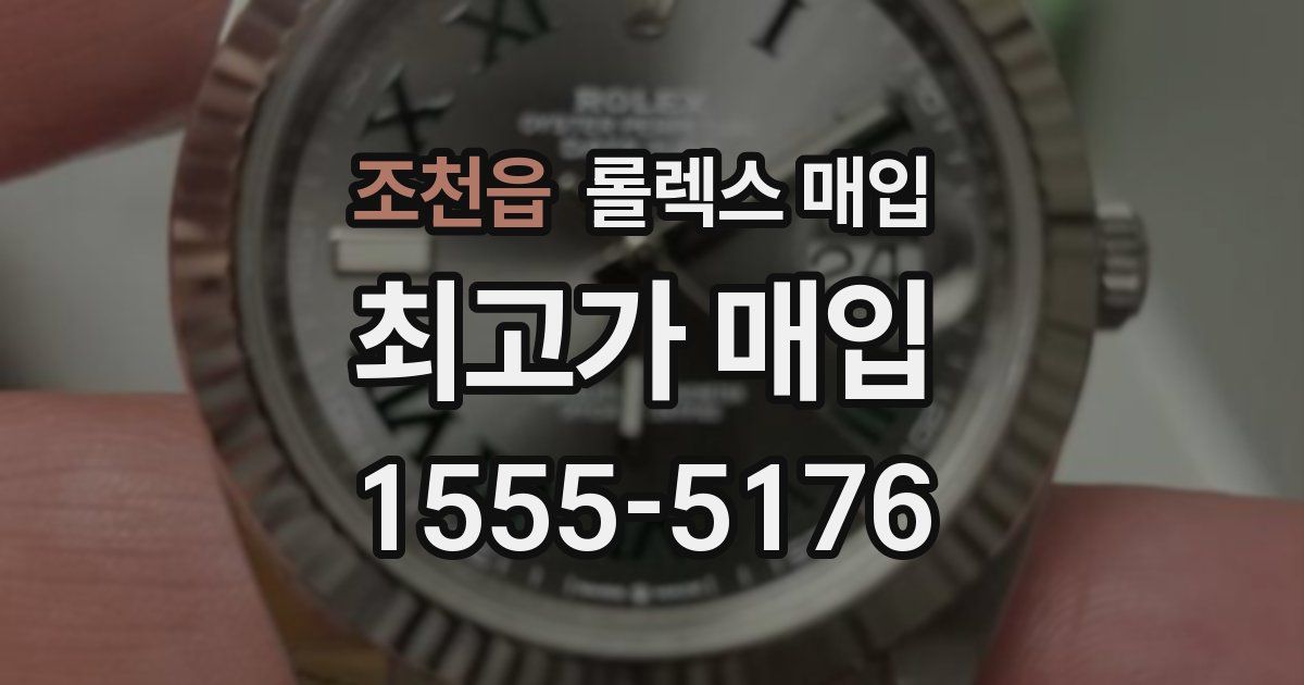 조천읍 롤렉스 매입