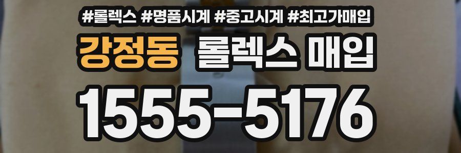 강정동 롤렉스 매입