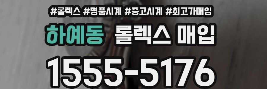 하예동 롤렉스 매입