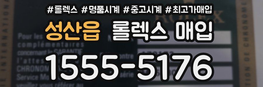 성산읍 롤렉스 매입