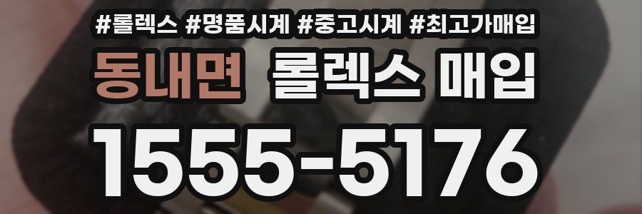 동내면 롤렉스 매입