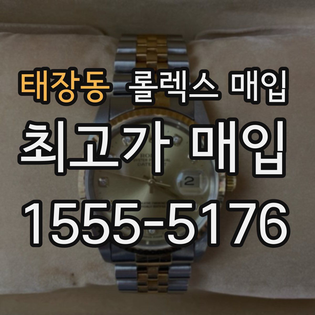 태장동 롤렉스 매입