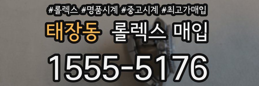 태장동 롤렉스 매입