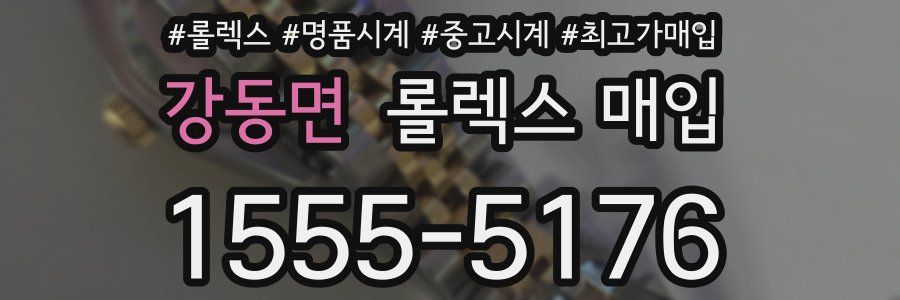 강동면 롤렉스 매입
