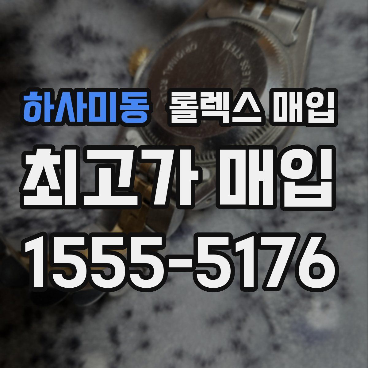 하사미동 롤렉스 매입