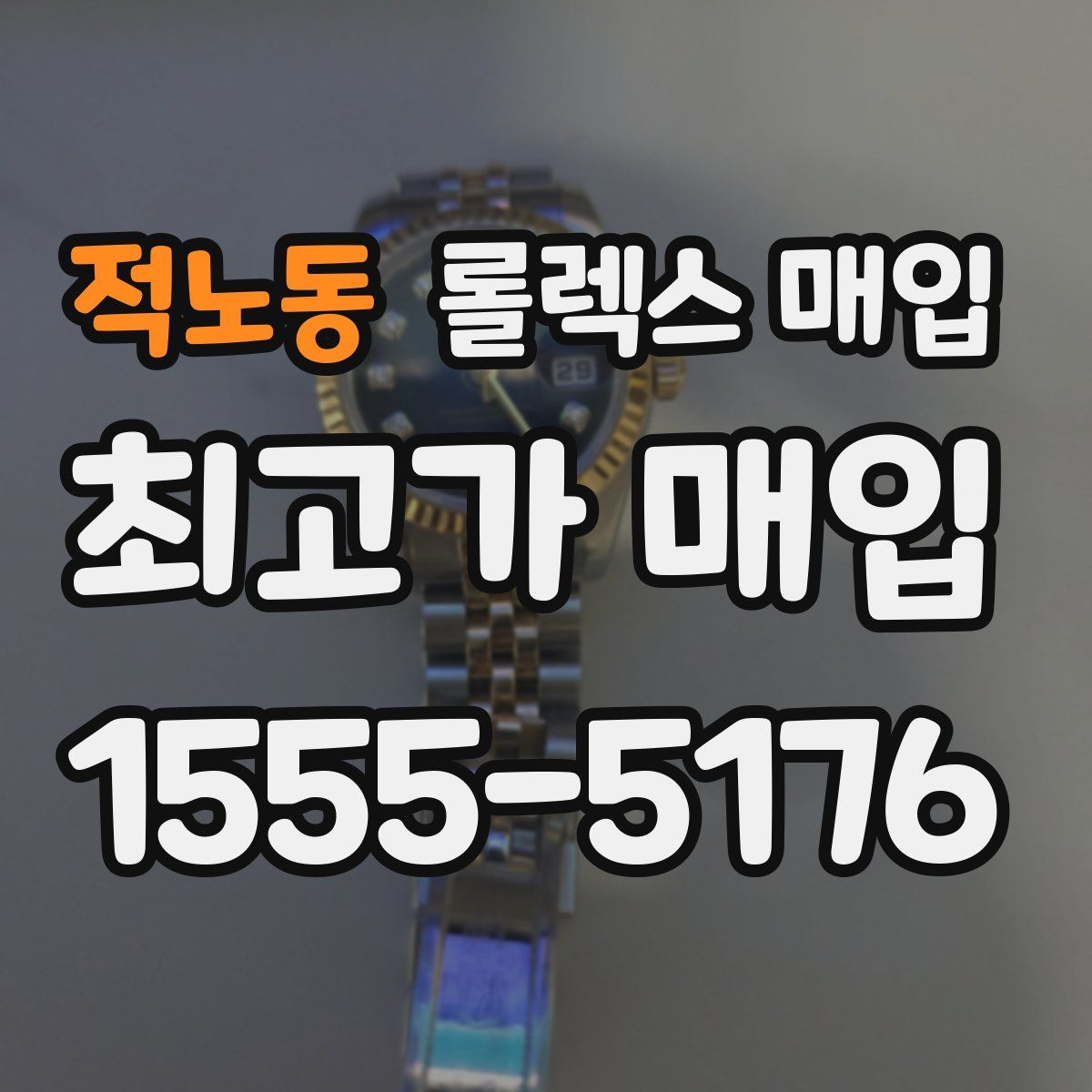 적노동 롤렉스 매입