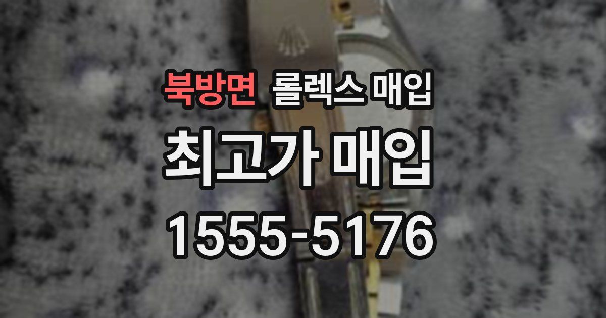북방면 롤렉스 매입