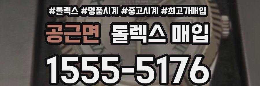 공근면 롤렉스 매입