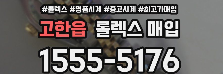 고한읍 롤렉스 매입