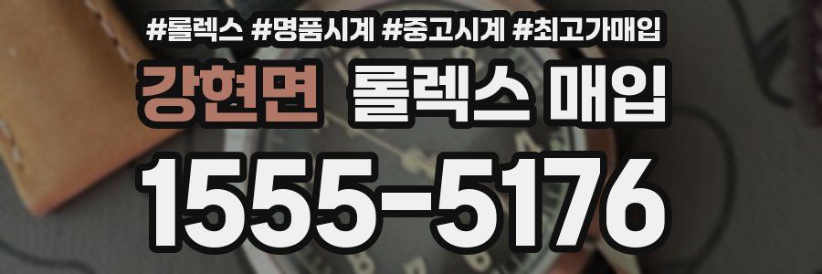 강현면 롤렉스 매입
