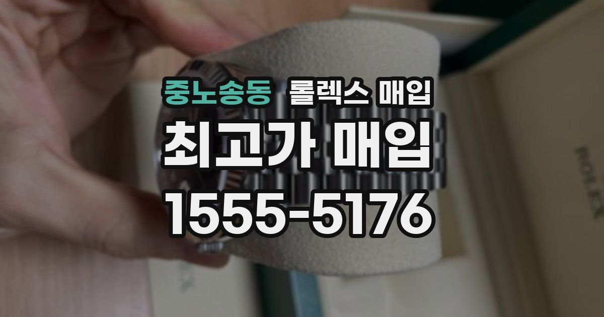 중노송동 롤렉스 매입