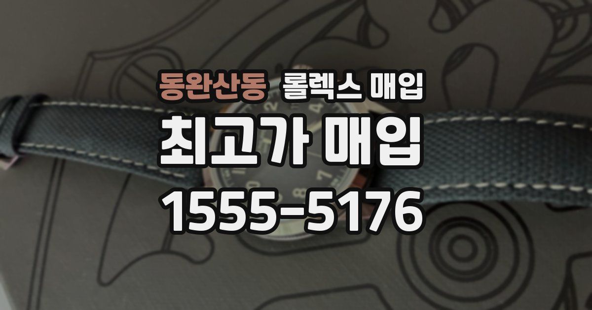 동완산동 롤렉스 매입