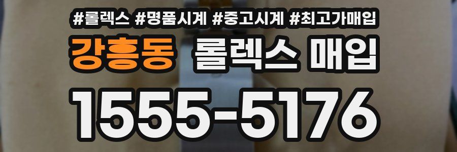 강흥동 롤렉스 매입
