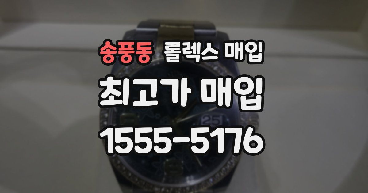 송풍동 롤렉스 매입