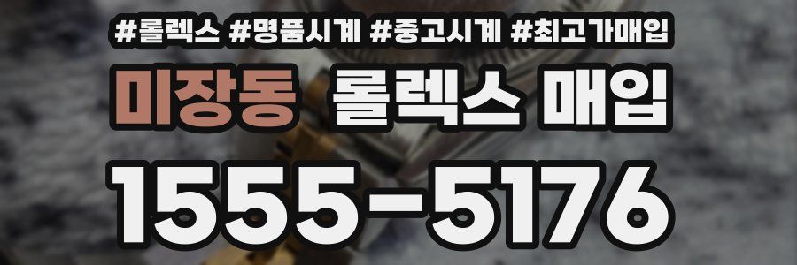 미장동 롤렉스 매입