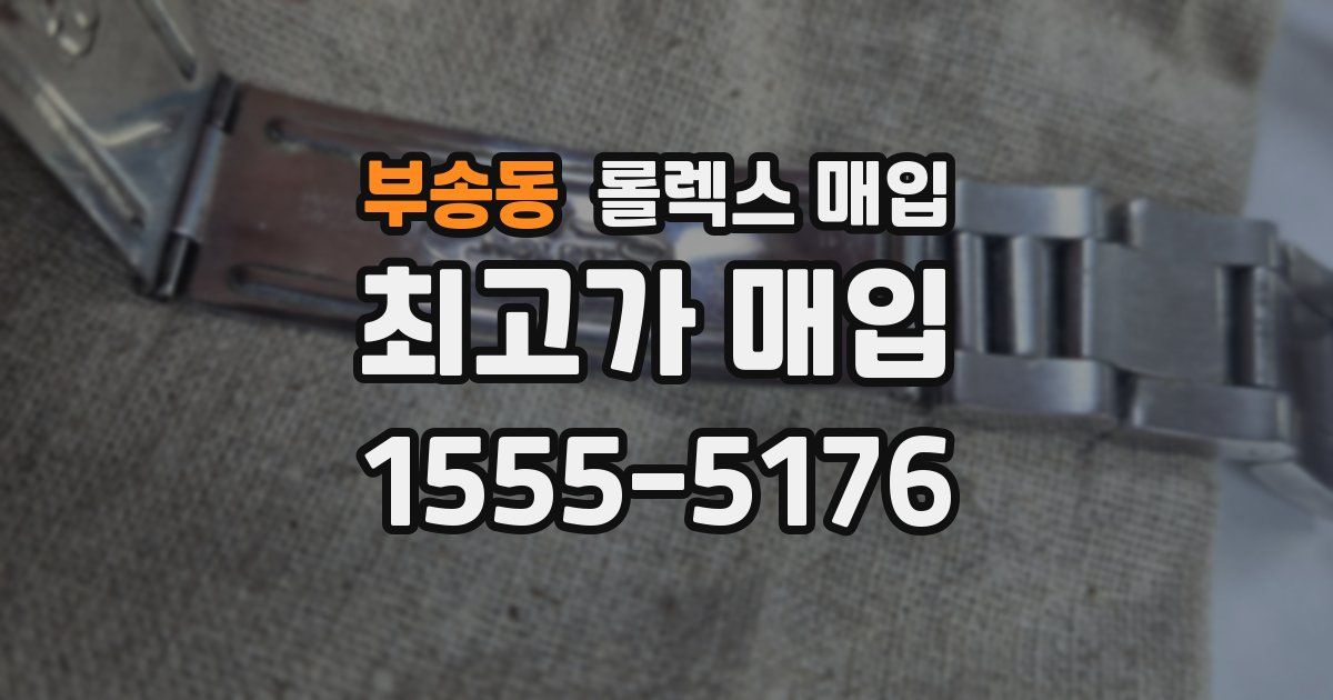부송동 롤렉스 매입