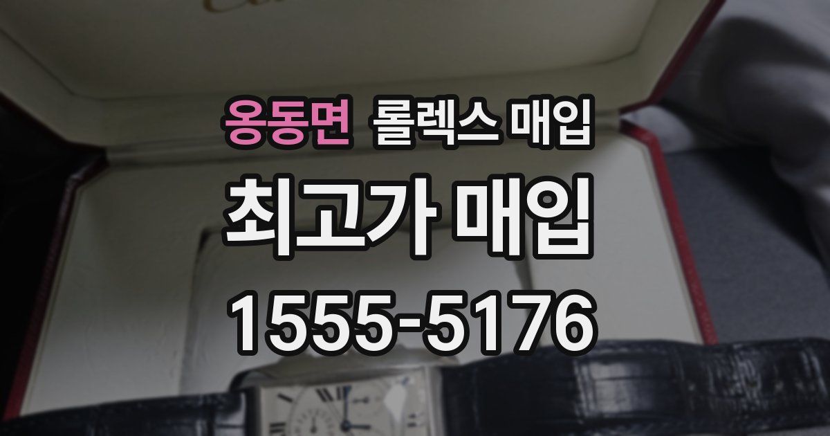 옹동면 롤렉스 매입