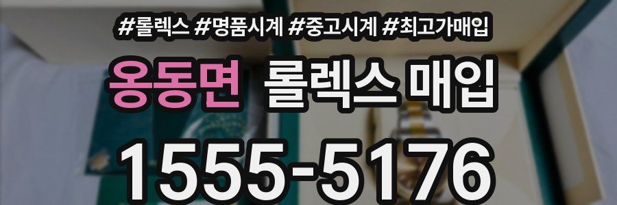 옹동면 롤렉스 매입