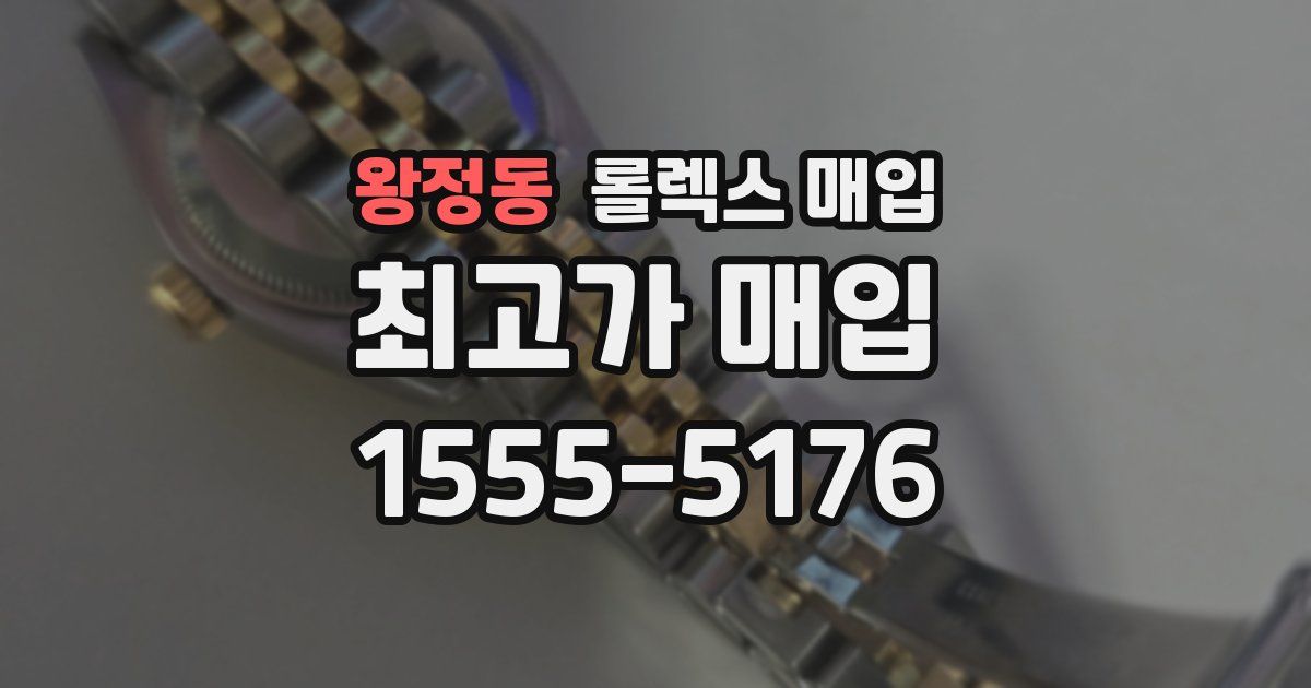 왕정동 롤렉스 매입