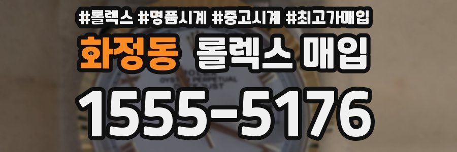 화정동 롤렉스 매입