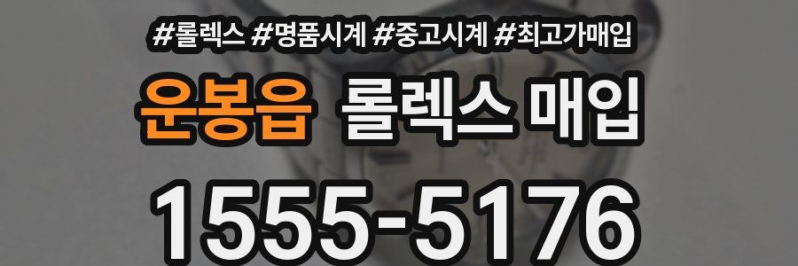 운봉읍 롤렉스 매입