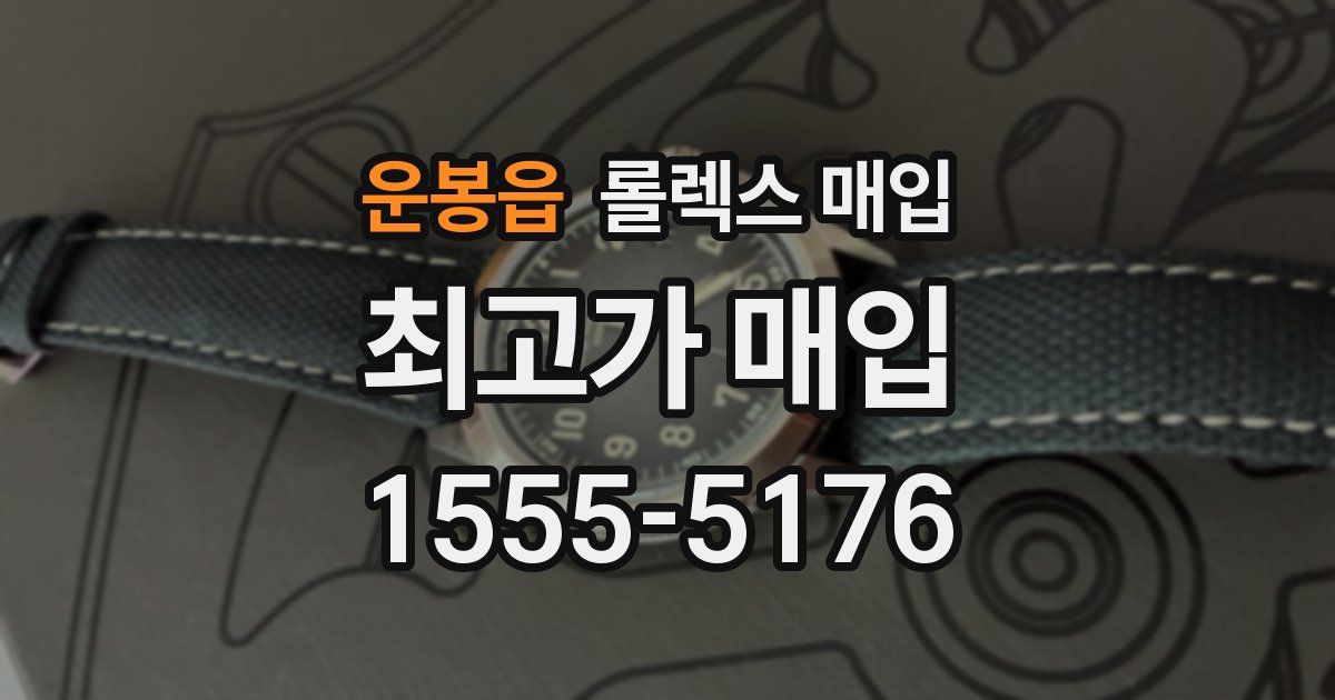 운봉읍 롤렉스 매입