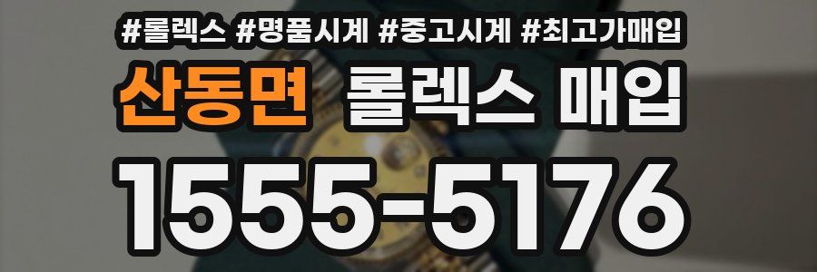 산동면 롤렉스 매입