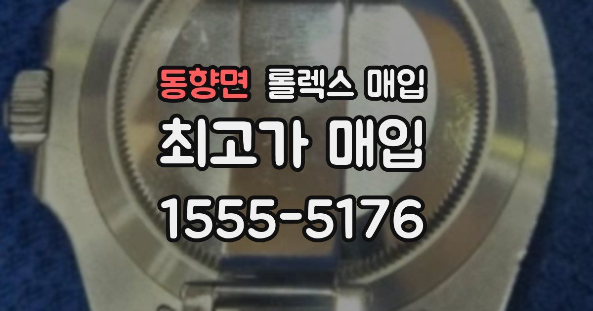동향면 롤렉스 매입
