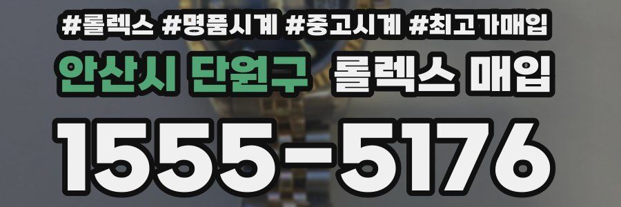 안산시 단원구 롤렉스 매입
