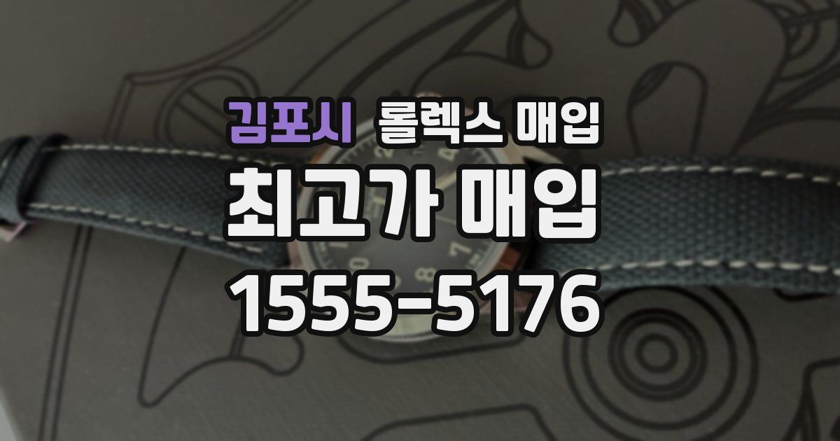 김포시 롤렉스 매입