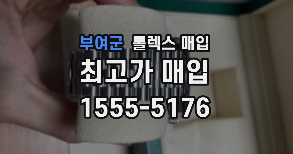 부여군 롤렉스 매입