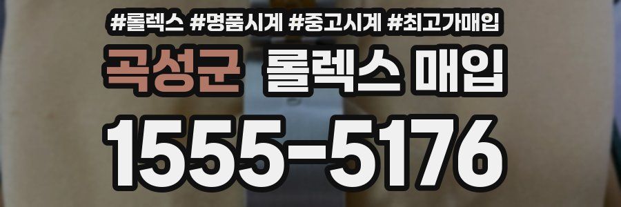 곡성군 롤렉스 매입