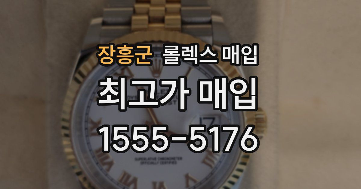 장흥군 롤렉스 매입