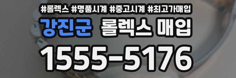 강진군 롤렉스 매입