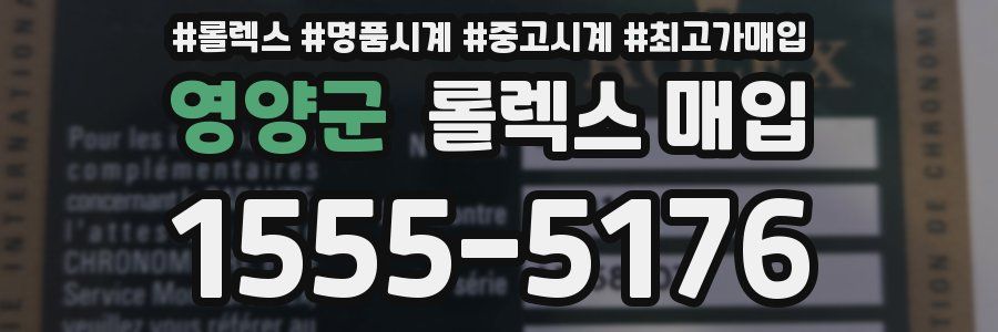 영양군 롤렉스 매입