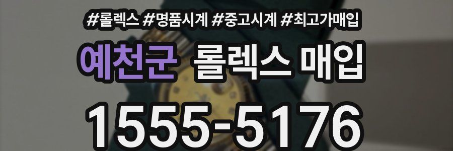 예천군 롤렉스 매입