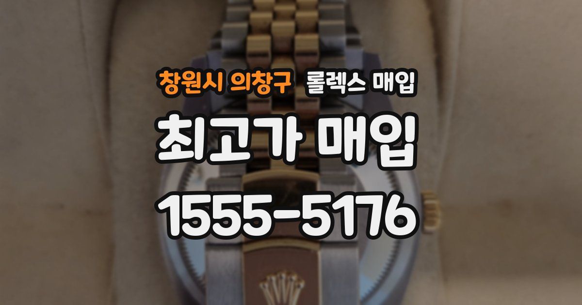 창원시 의창구 롤렉스 매입